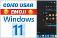 Como Usar Emoji no Windows 11 usando Atalho no Teclad